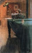 Carl Larsson brita at the piano USA oil painting artist
